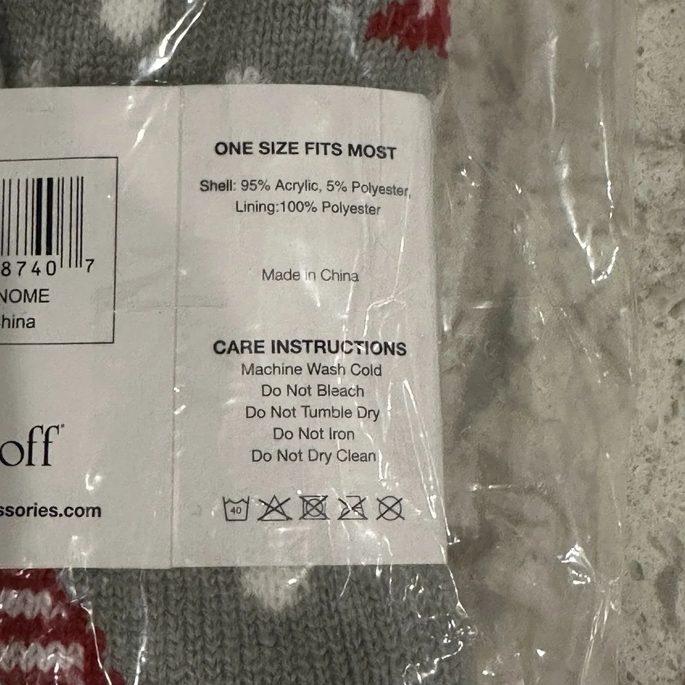 Top It‎ Off Slipper Socks Santa Gnomes Soft